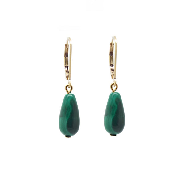 salome designs Penelope ‘Girl With A Malachite’ Earrings