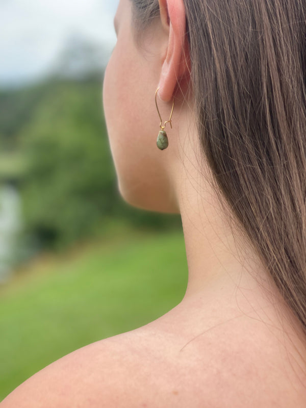 salome Designs African Turquoise Drop Earrings