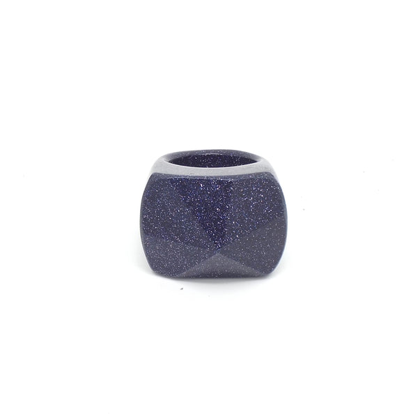 Salome Designs Blue Goldstone Ring