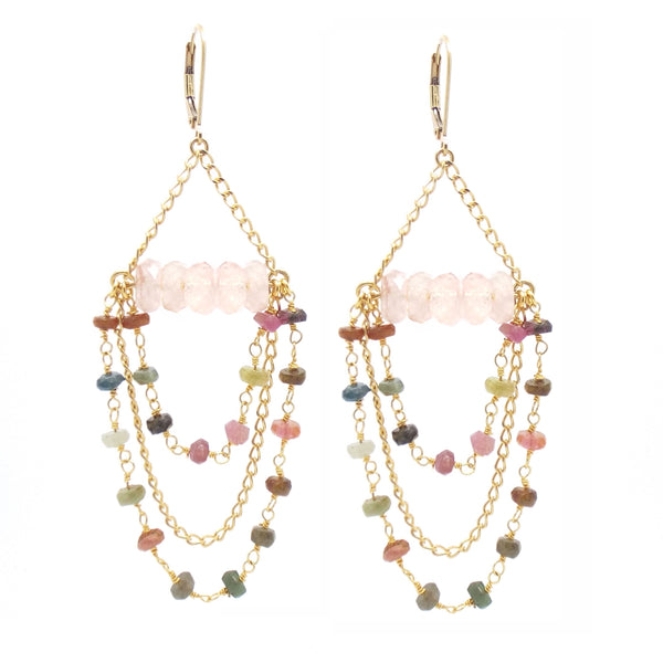 salome designs CARINA Chandelier earrings