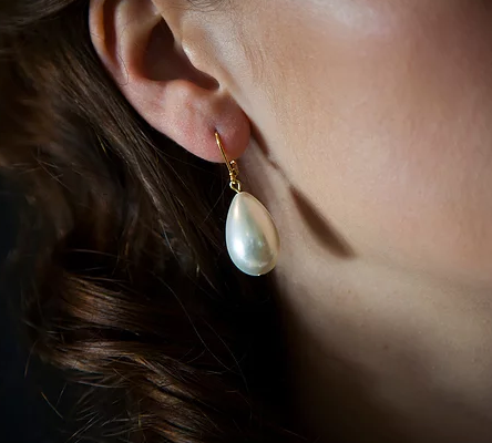 Salome Designs Girl With A Pearl Earrings - Silver