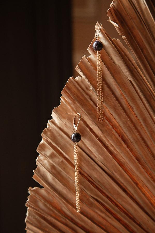 Salome Designs Goldstone Drop Fringe