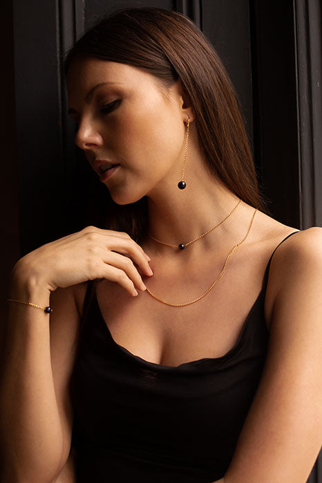 Salome Designs Goldstone Swing Earrings