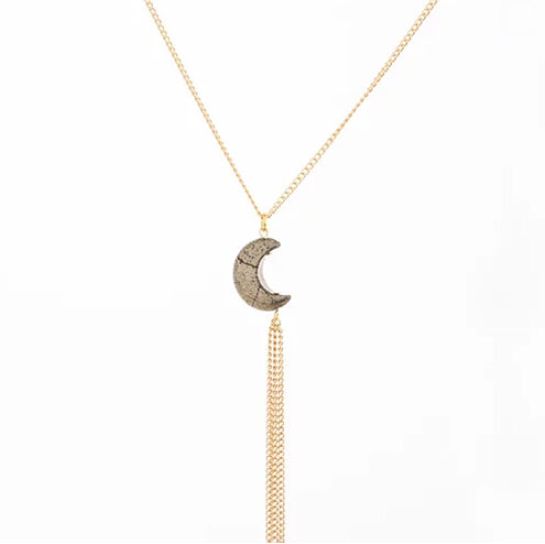 salome designs Luna Pyrite Etoile Necklace