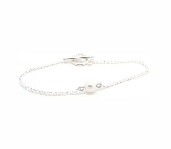 salome designs Pearl Bracelet - Silver