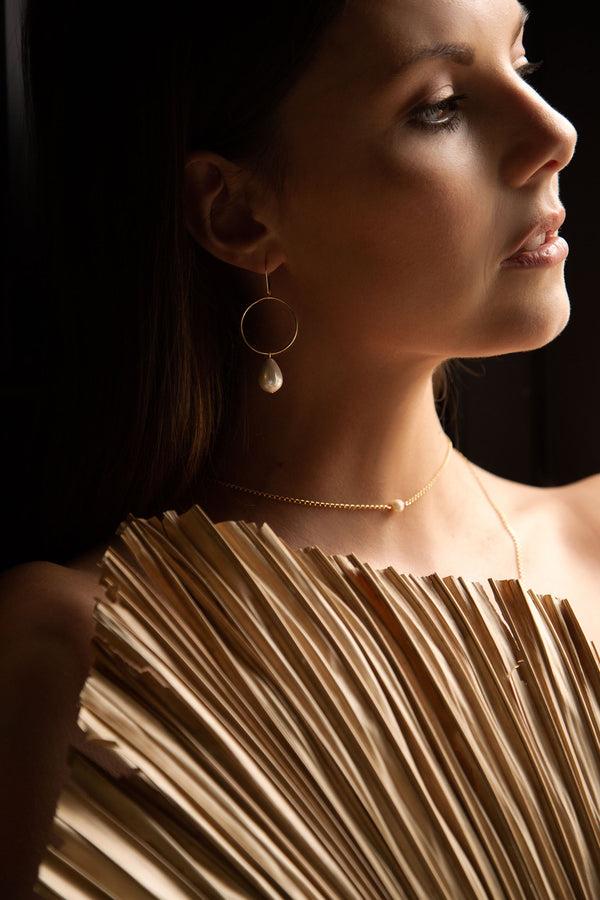 Salome Designs Pearl Necklace - Gold