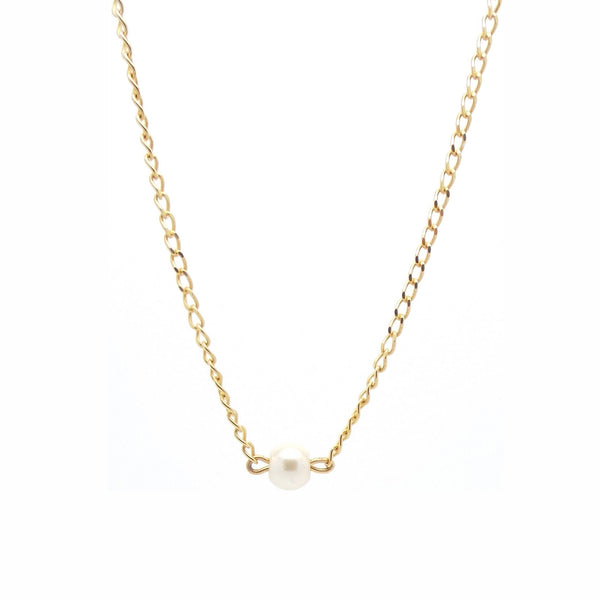 salome designs Pearl Necklace - Gold