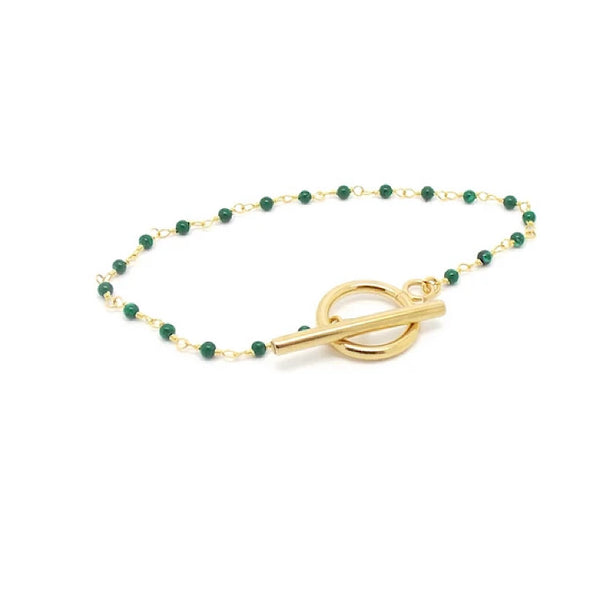 salome designs Penelope Malachite Bracelet