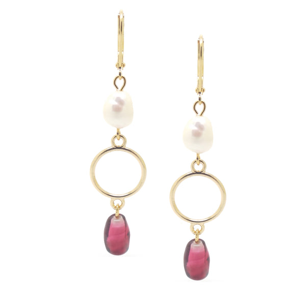 salome designs Persephone Pearl Earrings