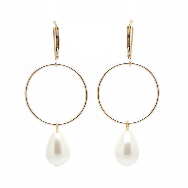 salome designs Signature Pearl Earrings - Gold
