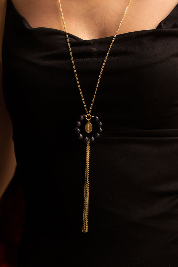 Salome Designs Tribal Goldstone Necklace