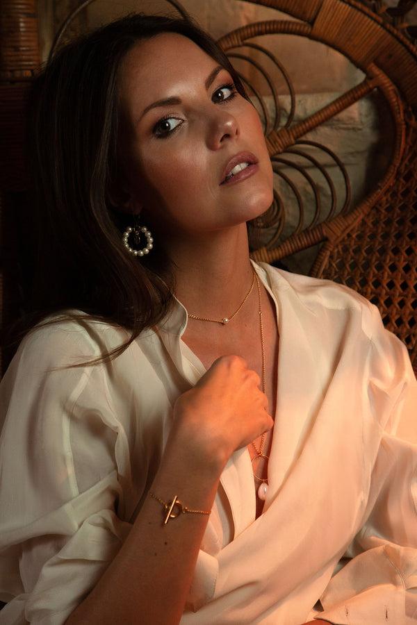 Salome Designs Tribal Pearl Earrings