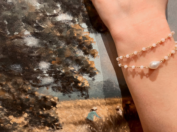 Salome Designs Valentina Rose Quartz Bracelet