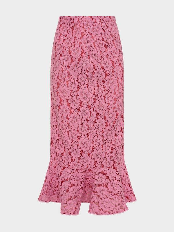 saloni Aidan Skirt in Valentine Pink