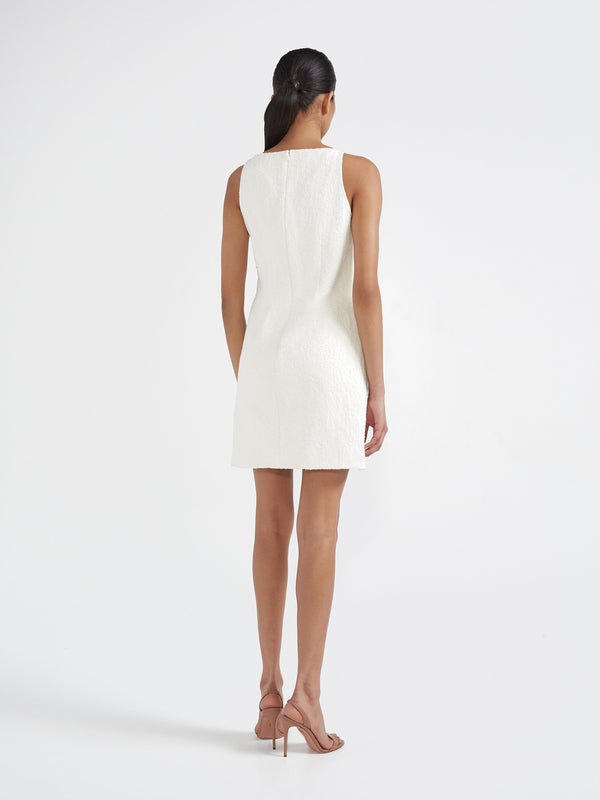 Saloni Alba Dress In Ivory