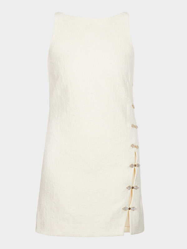 saloni Alba Dress in Ivory
