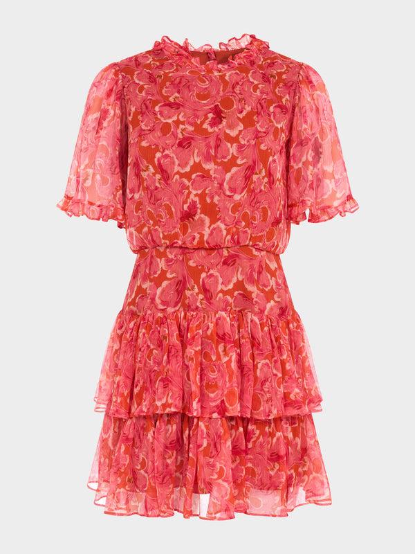 saloni Ava D Dress Traceri Rouge