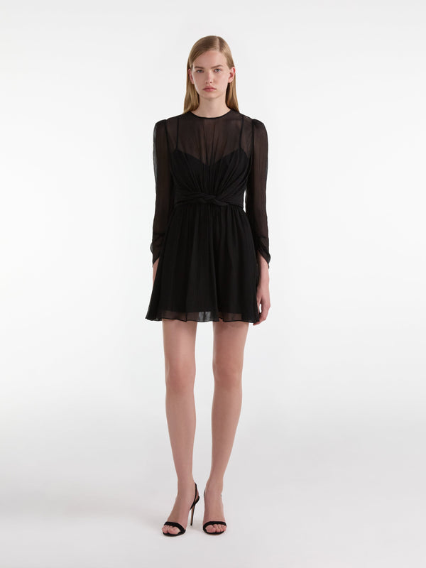 Saloni Blythe B Mini Dress In Black