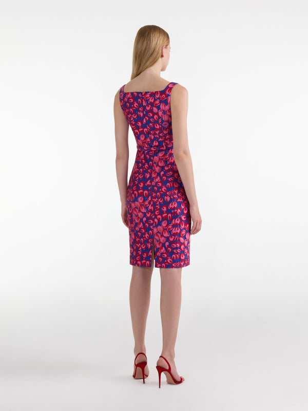 Saloni Bora Dress In Azure Flamingo