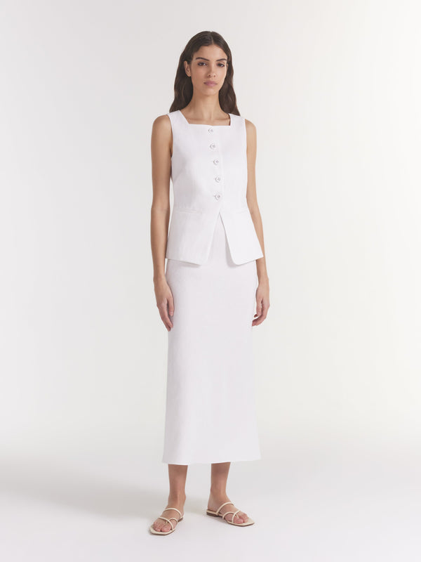 Saloni Carine B Skirt In Ivory