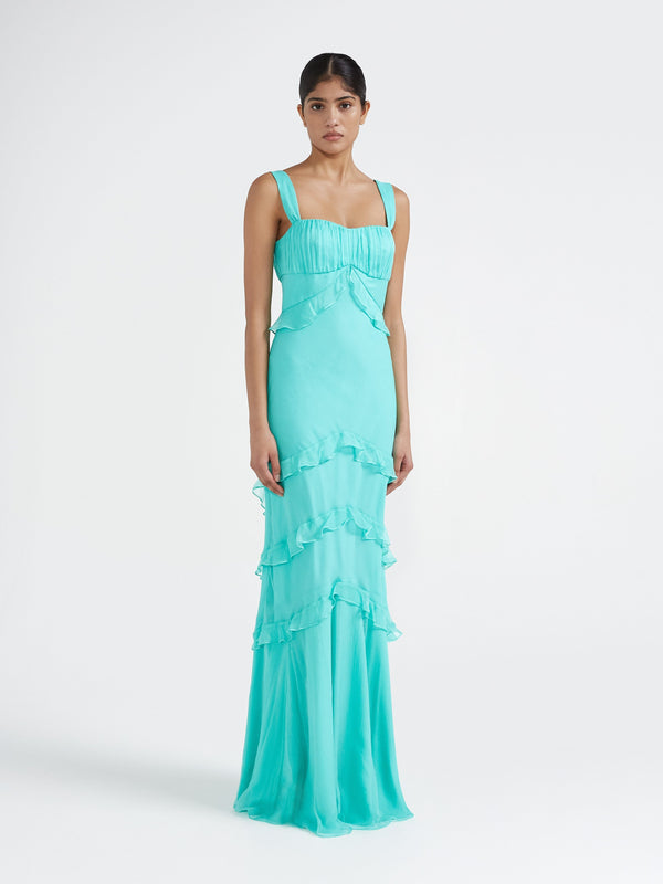 Saloni Chandra Dress In Mint