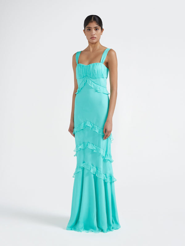 Saloni Chandra Dress In Mint