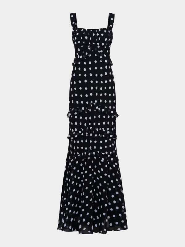 saloni Chandra Dress in Mono Dot