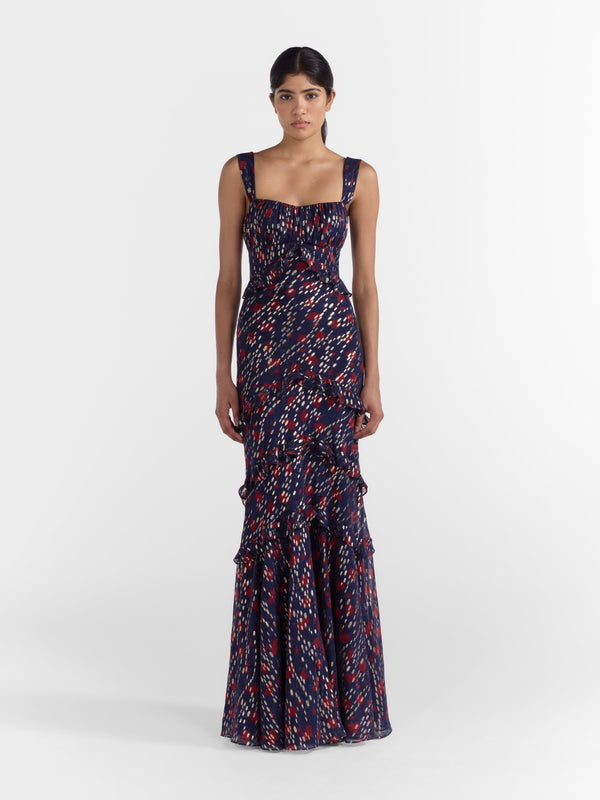 Saloni Chandra Dress In Rose Petal