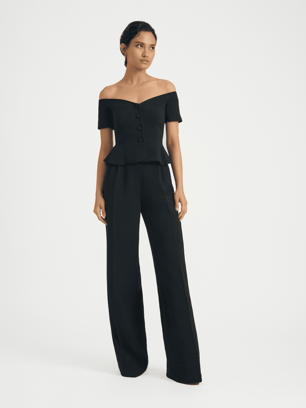Saloni Clementine Top In Black