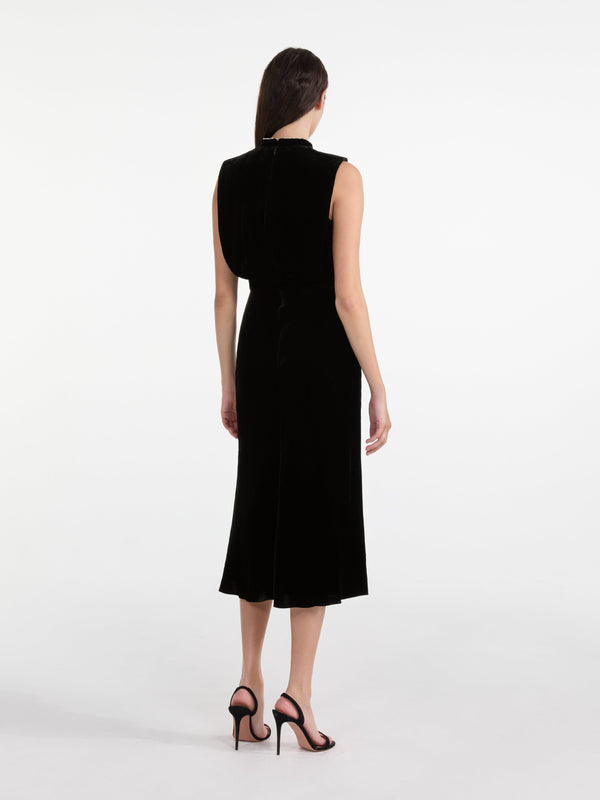 Saloni Diane Dress In Black Celestial Rays