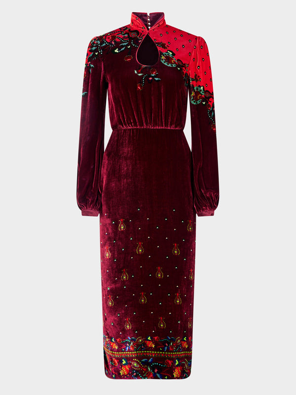 saloni Domino Dress in Budapest Trail