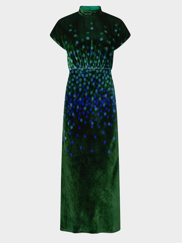 saloni Fabienne B Dress in Starlight Sky