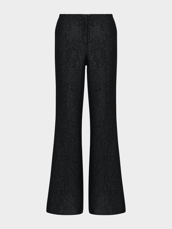 saloni Flute B Trousers in Noir Rose