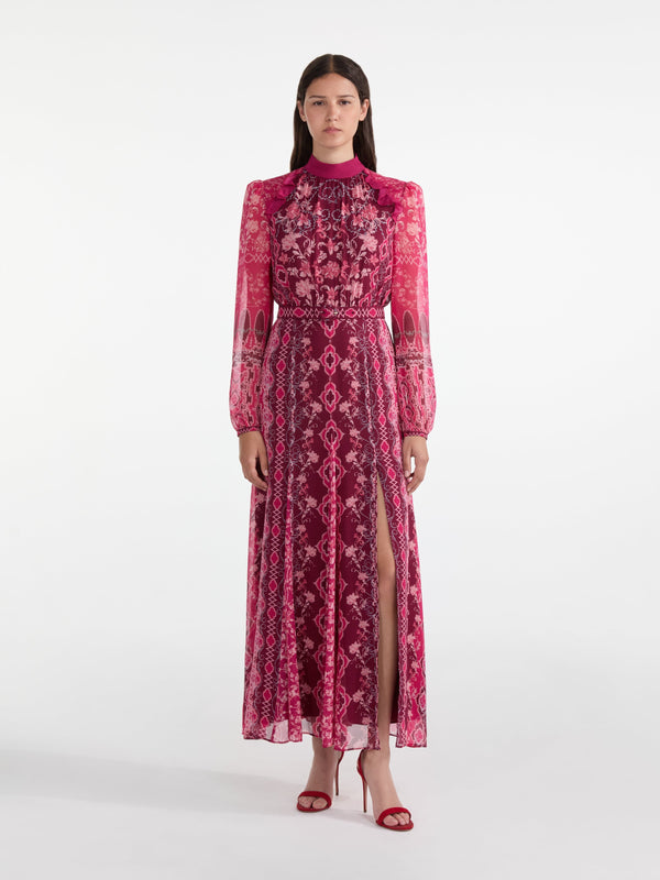 Saloni Jacqui B Dress In Cornice Flora