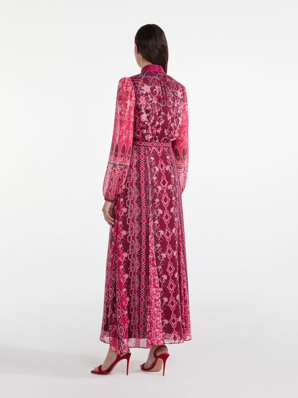 Saloni Jacqui B Dress In Cornice Flora
