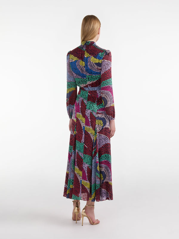 Saloni Jacqui B Dress In Jangle