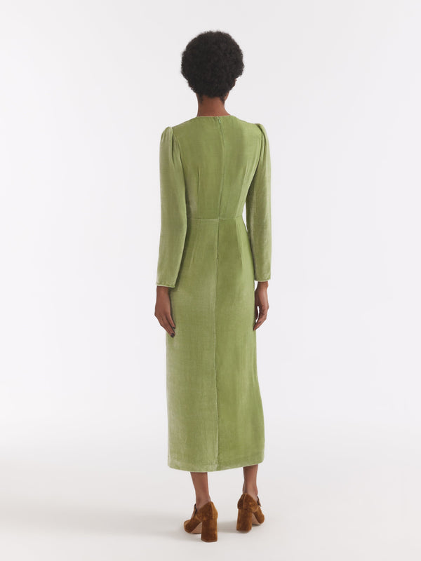 Saloni Jinx C Dress In Light Jade