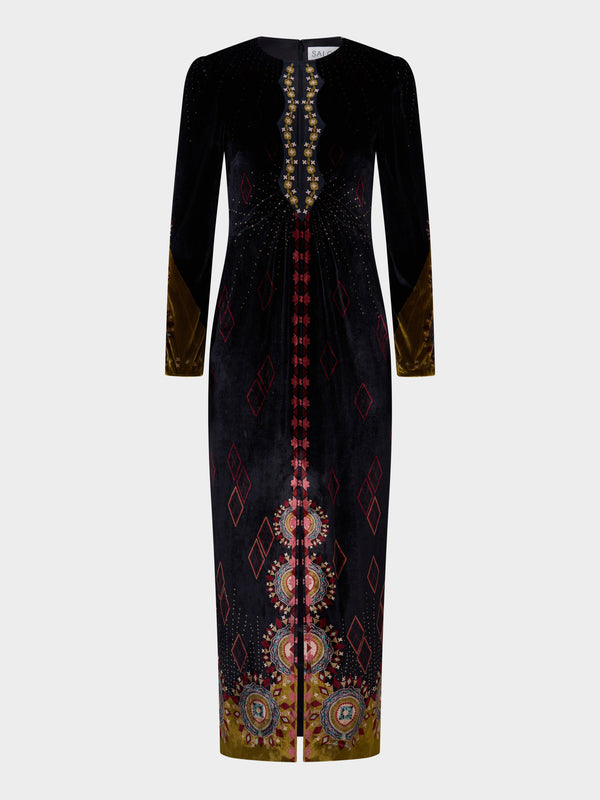 saloni Jinx C Dress in Radiant Solitaire