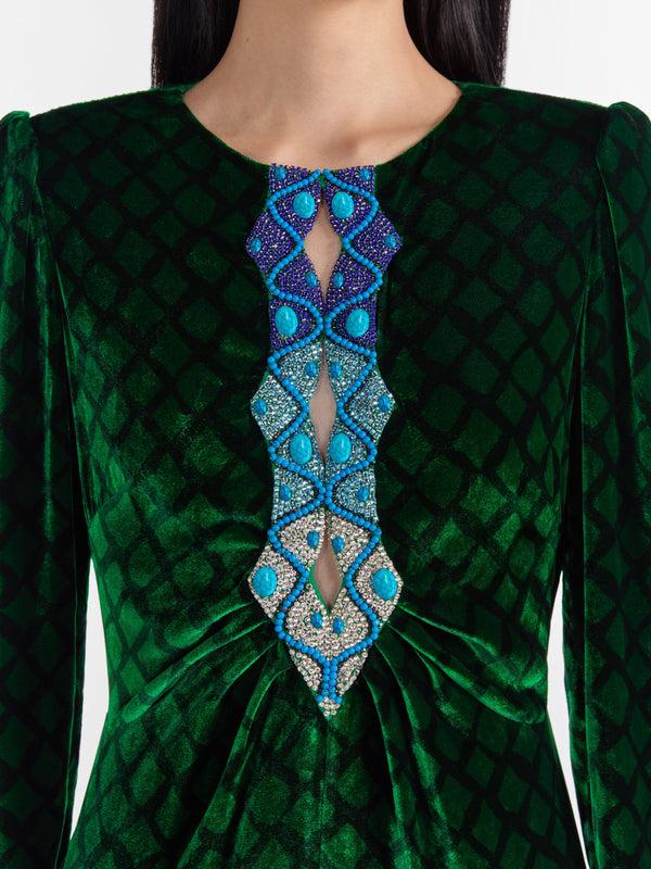 Saloni Jinx C In Klimt Emerald
