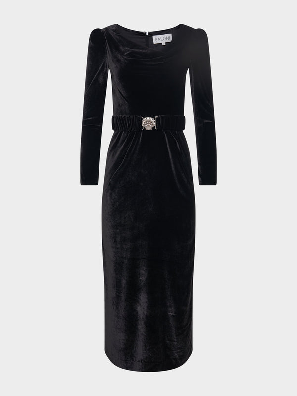 saloni Jinx E Dress in Black