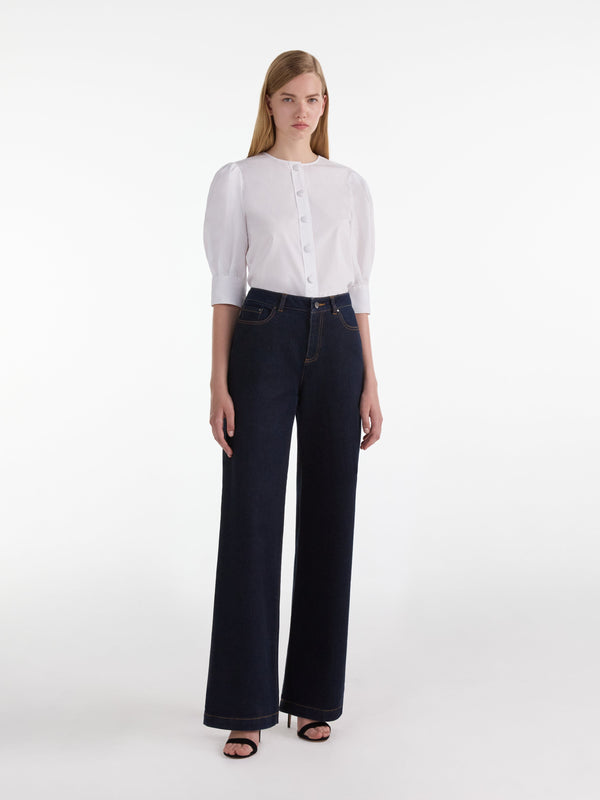 Saloni Jojo Shirt In White