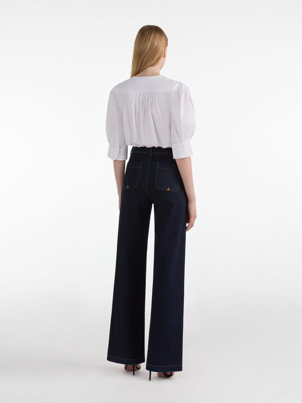 Saloni Jojo Shirt In White