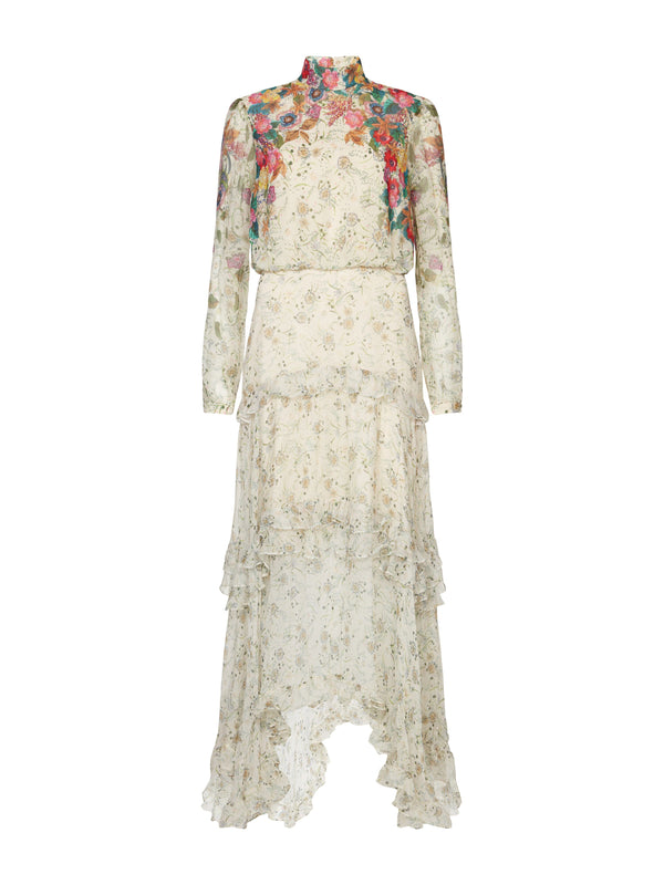 saloni Jolie C Dress in Dandelion Field print