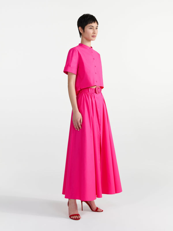 Saloni Jude B Shirt In Honeysuckle Pink