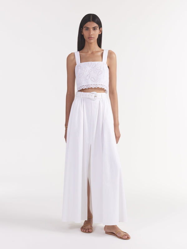 Saloni Judi Skirt In White