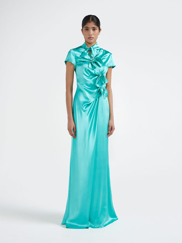 Saloni Kelly Dress In Mint