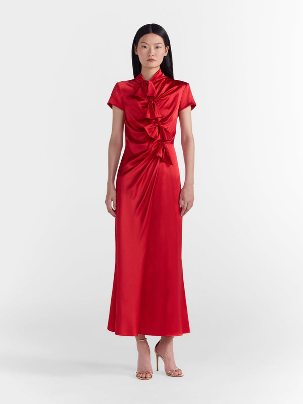 Saloni Kelly Dress In Scarlet