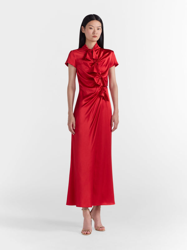 Saloni Kelly Dress In Scarlet