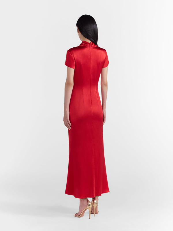 Saloni Kelly Dress In Scarlet