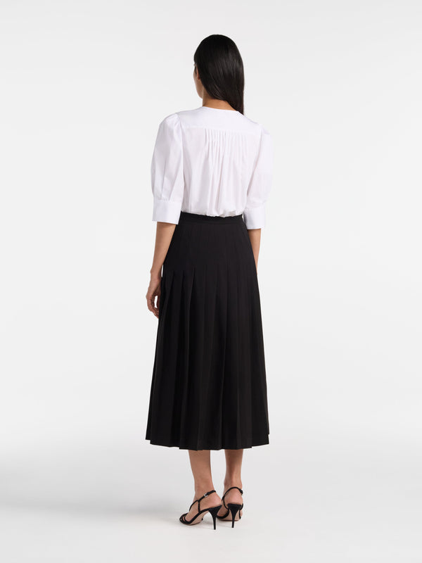 Saloni Kilt B Skirt In Black